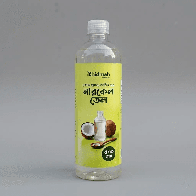 <p>খাঁটি নারিকেল তেল (Pure Cold Pressed Coconut Oil)</p>